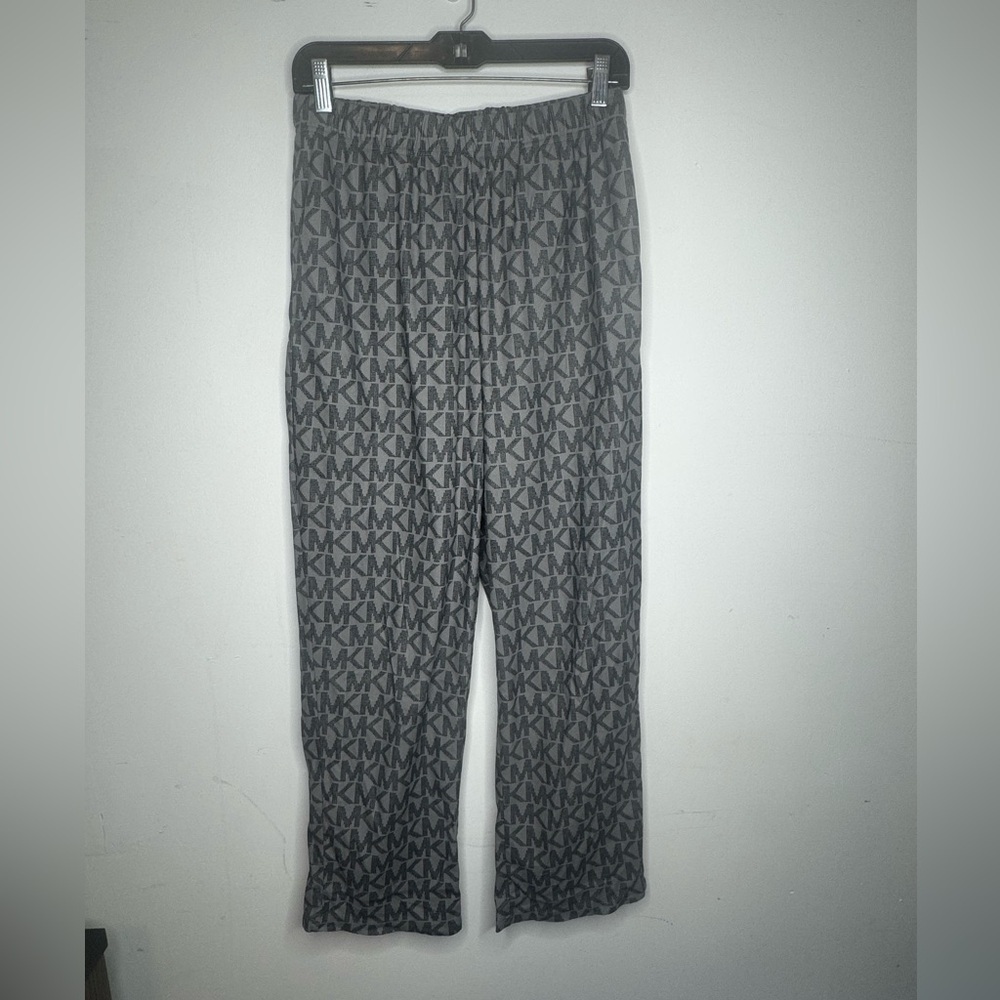 Michael Kors Pajama sweatpants Gray MK logo flannel Pants Men’s size small